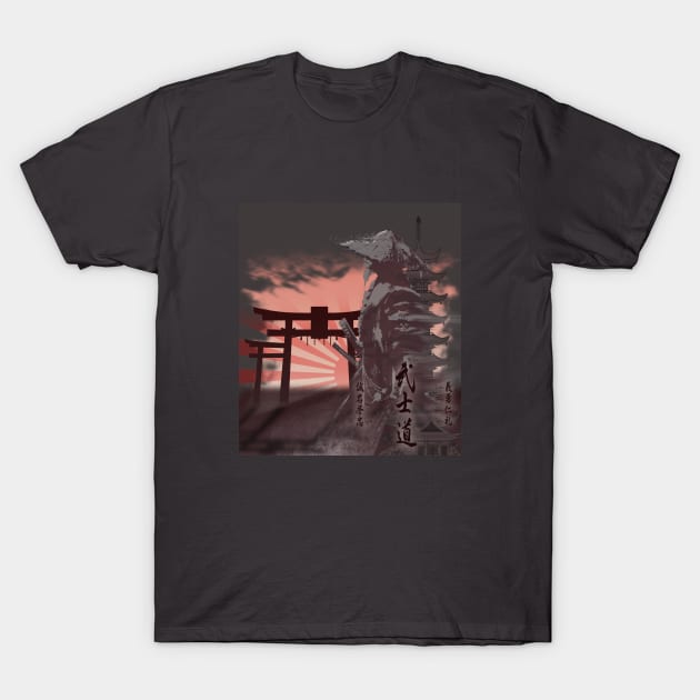 Samurai Warrior - Japanese Anime Manga T-Shirt by tatzkirosales-shirt-store